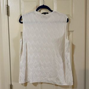 White, sleeveless, Jones New York 2X